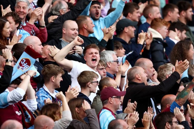 Burnley supporters had an average fan happiness score of 4.12 last season.