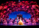 Emmanuel Kojo as Beast and Courtney Stapleton as Belle with the cast of Disney's Beauty and the Beast - Photo by Johan Persson © Disney.