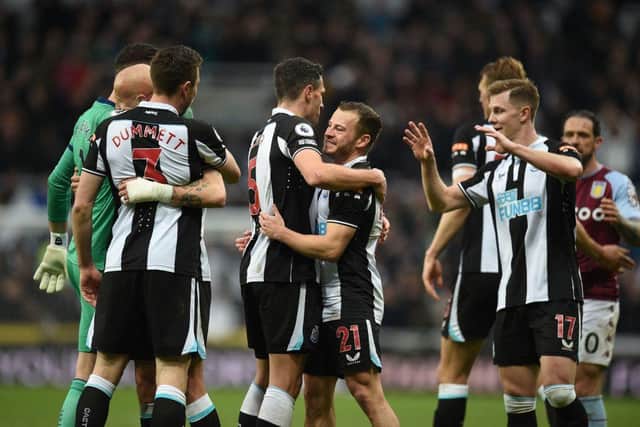 Newcastle United were victorious over Aston Villa last time out (Photo by OLI SCARFF/AFP via Getty Images)