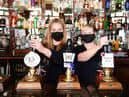 Bar staff at the Albion Gin & Ale House, Carhli Wilkinson (left) and Gillia Bewick.