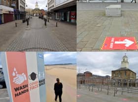 We take a look at a quiet South Shields on the third anniversary of the first coronavirus lockdown.