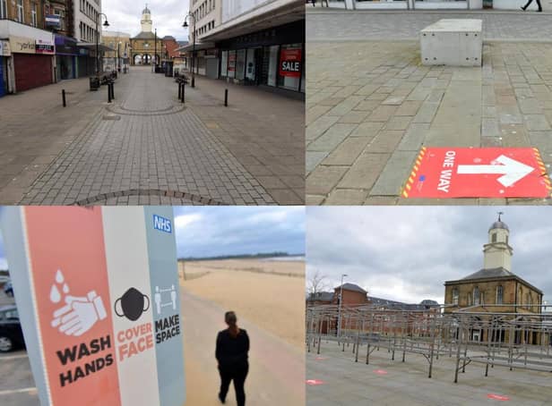 We take a look at a quiet South Shields on the third anniversary of the first coronavirus lockdown.