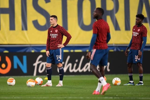 Granit Xhaka of Arsenal. (Photo by Alex Caparros/Getty Images)