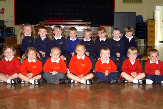 A reminder of the 2005 reception class at Temple Park Infants School.