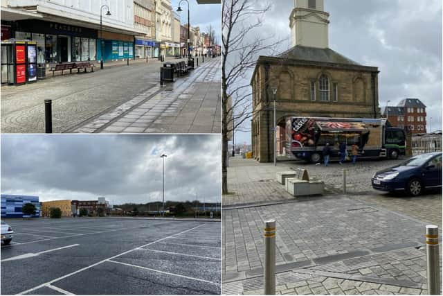 The first weekend of lockdown measures in South Shields.