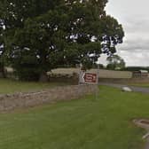 The turn off for Barnard Castle's Jersey Farm Hotel