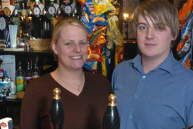Pictured at the Royal Oak pub, The Shambles, Market Place, Chesterfield, in 2005 were managers  Emma Randall, and Josh Clarke.