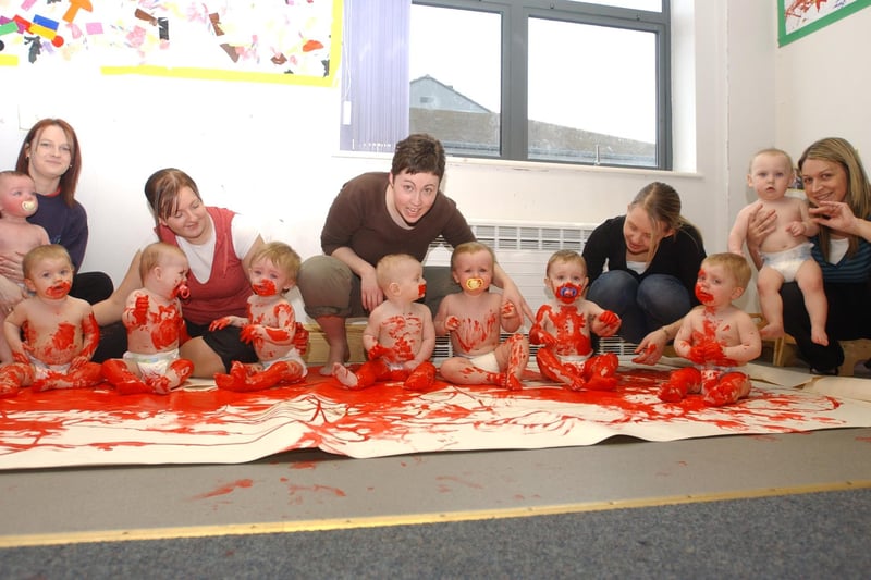Bless! It's an all-red day to remember at the Positive Steps day nursery in 2007. Does this bring back great memories?
