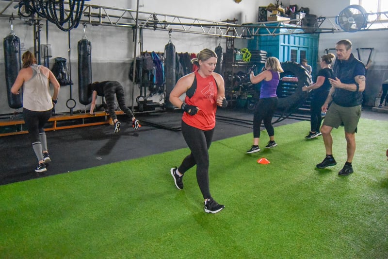 People enjoying physical training sessions inside at STK Fitness in South Tyneside