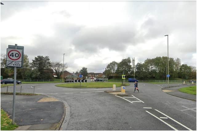 The crash took place at the junction of Winskill Road and John Reid Road in South Shields.  Image by Google Maps.