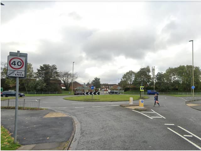 The crash took place at the junction of Winskill Road and John Reid Road in South Shields.  Image by Google Maps.