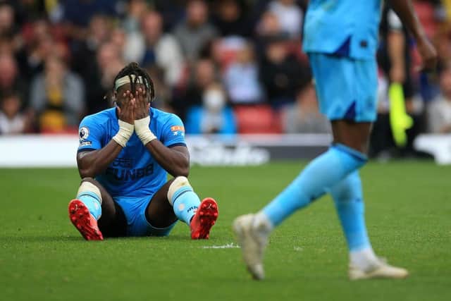 Newcastle United star Allan Saint-Maximin. (Photo by Stephen Pond/Getty Images)