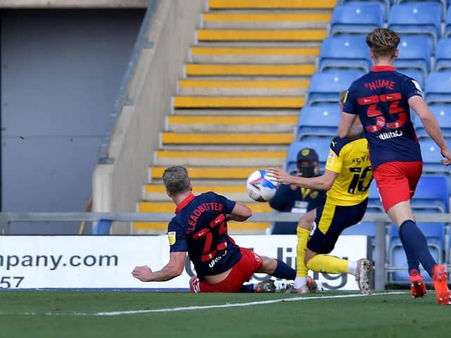 Grant Leadbitter impressed on his first league start of the season