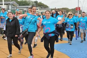Some of the participants in the Alzheimer’s Society Memory Walk 2019 at Bents Park in South Shields. Picture by Tim Richardson.