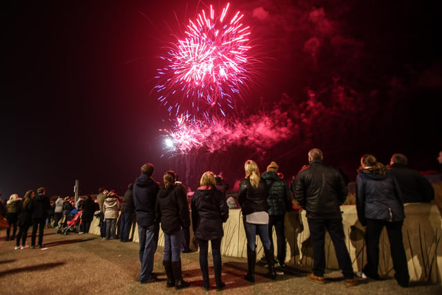Colours light up the night sky at South Shields fireworks display 5 years ago.