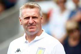 Aston Villa manager Dean Smith gives an injury update on Ollie Watkins ahead of Saturday's game against Newcastle United (Photo by Morgan Harlow/Getty Images)
