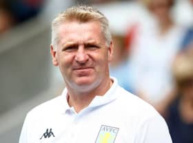 Aston Villa manager Dean Smith gives an injury update on Ollie Watkins ahead of Saturday's game against Newcastle United (Photo by Morgan Harlow/Getty Images)