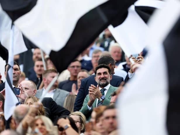 Yasir Al-Rumayyan, Newcastle United chairman looks on prior to the Premier League  match between Newcastle United and Manchester City at St. James Park on August 21, 2022 in Newcastle upon Tyne, England. (Photo by Clive Brunskill/Getty Images)