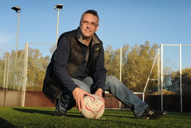 Harton and Westoe Miners Welfare Club general manager Billy Tindle on the centre's new 5-a-side pitch. Does this bring back memories of 2013?