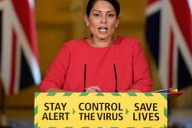 Home Secretary Priti Patel announced the quarantine measures during Friday's Government briefing. Photo credit: Andrew Parsons/10 Downing Street/Crown Copyright/PA Wire