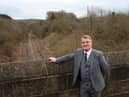 Council leader Martin Gannon at a stretch of the disused Leamside railway line.