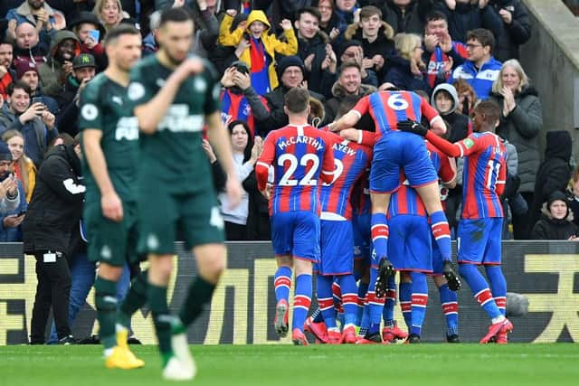 Patrick van Aanholt celebrates with his team-mates.