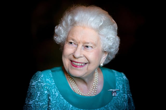 Queen Elizabeth II attending a reception for 603 (City of Edinburgh) Squadron, Royal Auxiliary Air Force 03/07/18