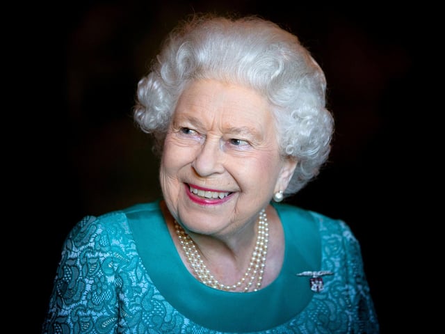 Queen Elizabeth II attending a reception for 603 (City of Edinburgh) Squadron, Royal Auxiliary Air Force 03/07/18