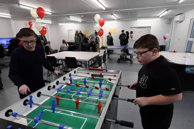 The youth centre at the Clegwell and Hartleyburn Community Hub opened in 2022.