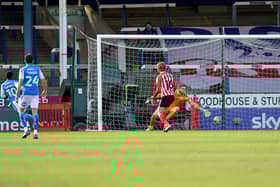 Siriki Dembele puts Peterborough into the lead against Sunderland