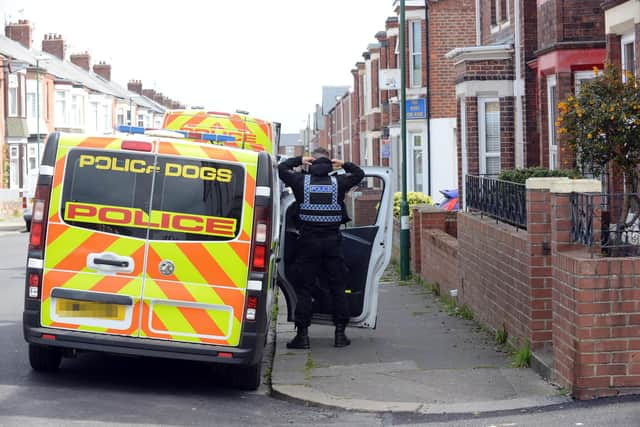 Northumbria Police on Osborne Avenue, South Shields.