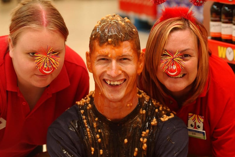 A bean bath for Red Nose Day in Peterlee's Asda in 2005. Were you in the picture?