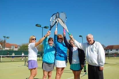 Members of Boldon Lawn Tennis club