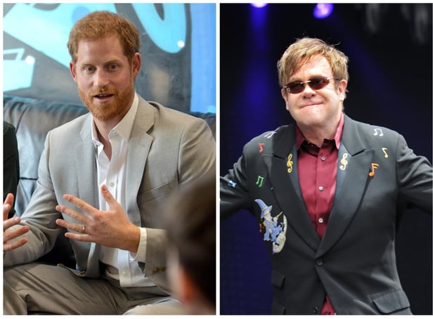 <p>Prince Harry and Elton John are part of a group suing the publisher of The Daily Mail over alleged unlawful information-gathering. (Photo credit: Derek Martin/David Jackson)</p>