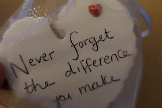 A lovely message from a brave South Tyneside boy.