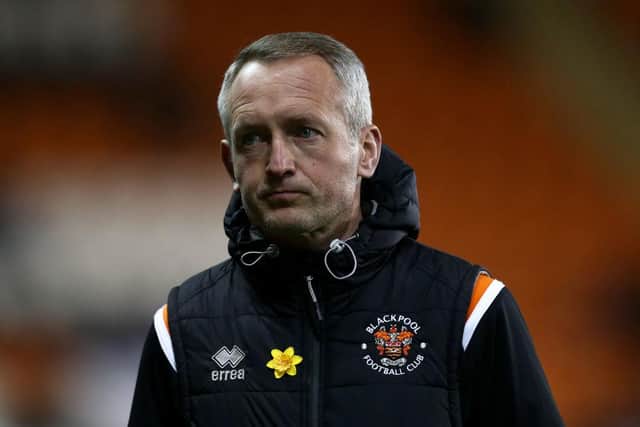 Blackpool boss Neil Critchley