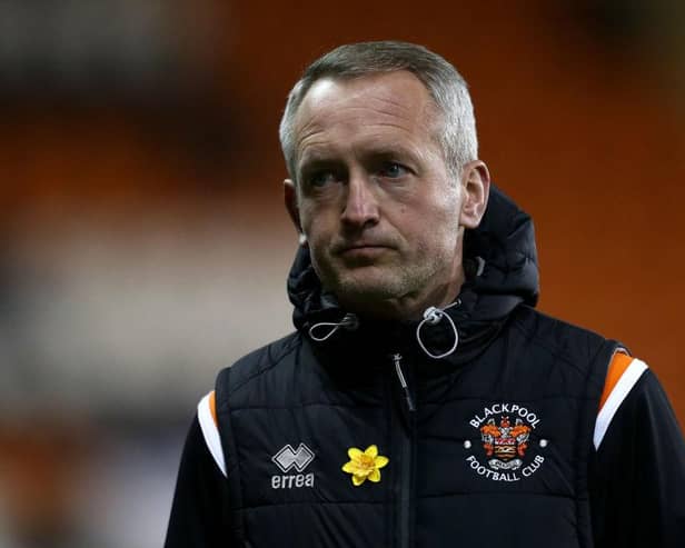 Blackpool boss Neil Critchley