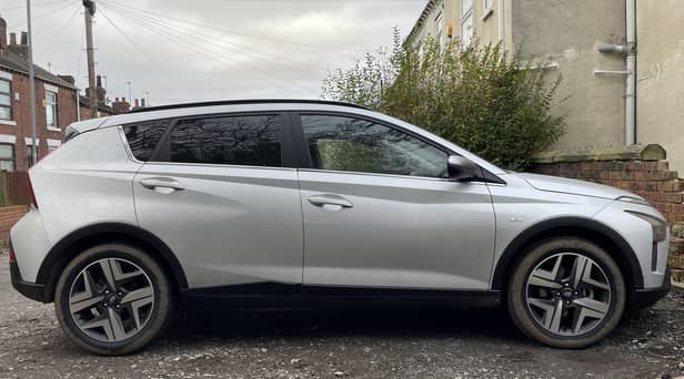 The side profile of the Bayon  has sharp creases to give a smart streamlined look