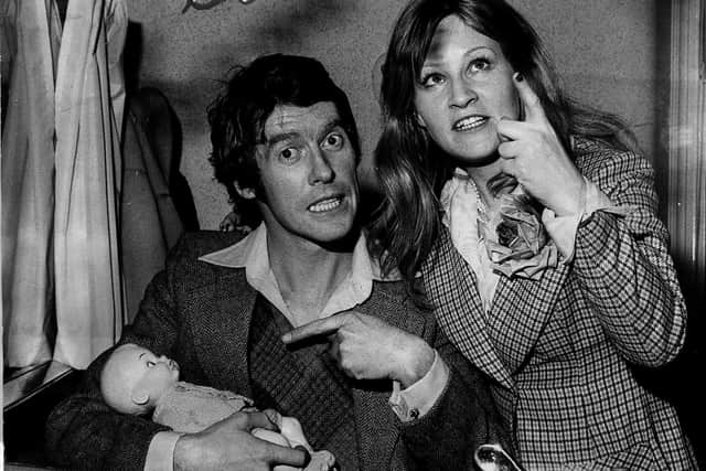 Michael Crawford and Michelle Dotrice of 'Some Mothers Do 'Ave Em' pictured in 1973.