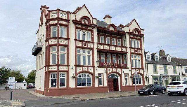 The Marine Hotel, the Front, Seaton Carew. Currently offering al fresco dining, it says on Facebook, and taking bookings for inside after May 17.