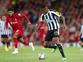 Alexander Isak enjoyed a very promising debut against Liverpool (Photo by Alex Livesey/Getty Images)