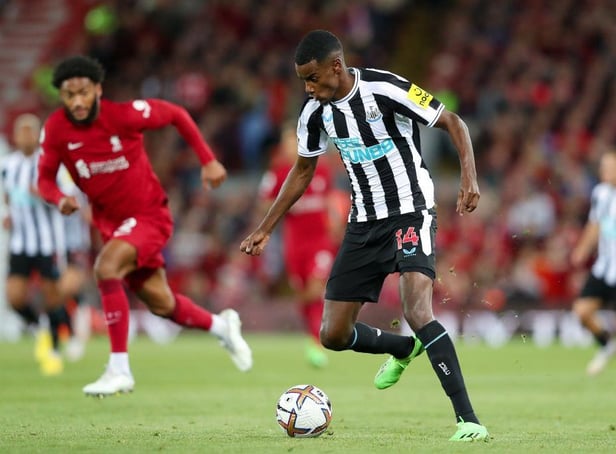 Alexander Isak enjoyed a very promising debut against Liverpool (Photo by Alex Livesey/Getty Images)