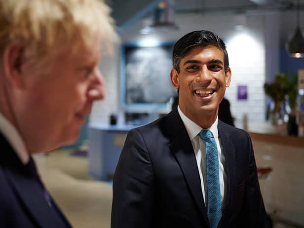 Rishi Sunak and Boris Johnson 
