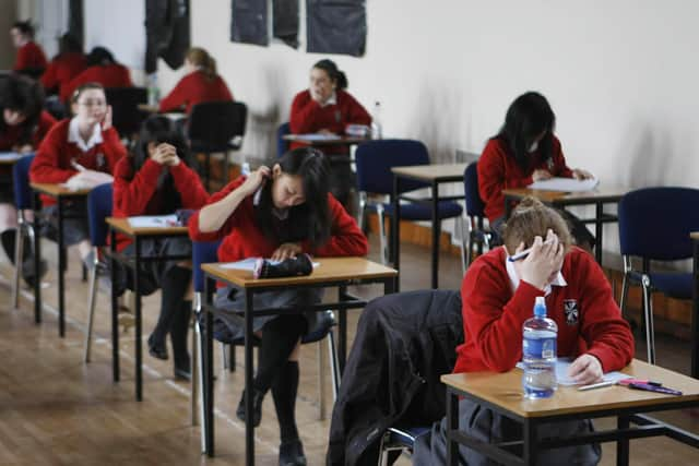 Tens of thousands of students in England will receive their A-level and GCSE results this month after exams were cancelled for the second year in a row due to the pandemic. Picture: PA.