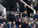 Part-owner Amanda Staveley with her husband Mehrdad Ghodoussi watch on.