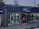 An M&Co store before it fell into administration 