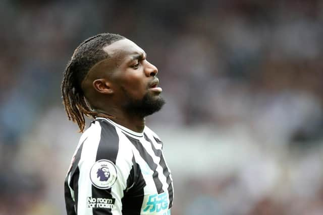 Newcastle United winger Allan Saint-Maximin.