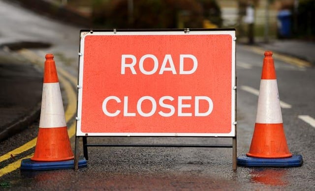 Road closure warning