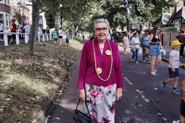 South Tyneside mayor, Cllr Pat Hay, visiting her 49th Westoe Village Fete.