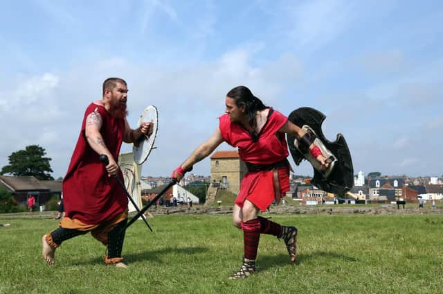 A previous year's Arbeia Roman Festival taking place in South Shields.